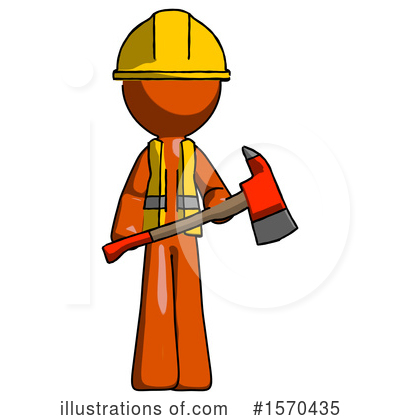 Royalty-Free (RF) Orange Design Mascot Clipart Illustration by Leo Blanchette - Stock Sample #1570435