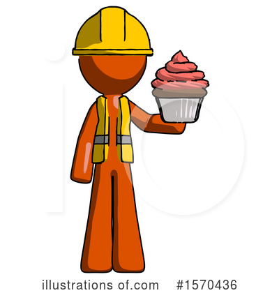 Royalty-Free (RF) Orange Design Mascot Clipart Illustration by Leo Blanchette - Stock Sample #1570436