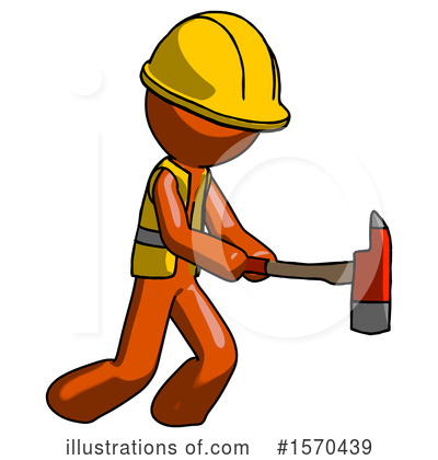 Royalty-Free (RF) Orange Design Mascot Clipart Illustration by Leo Blanchette - Stock Sample #1570439