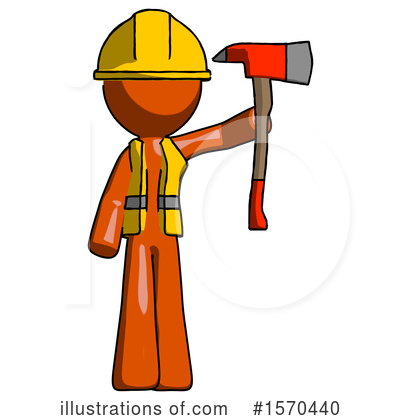 Royalty-Free (RF) Orange Design Mascot Clipart Illustration by Leo Blanchette - Stock Sample #1570440