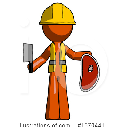 Royalty-Free (RF) Orange Design Mascot Clipart Illustration by Leo Blanchette - Stock Sample #1570441
