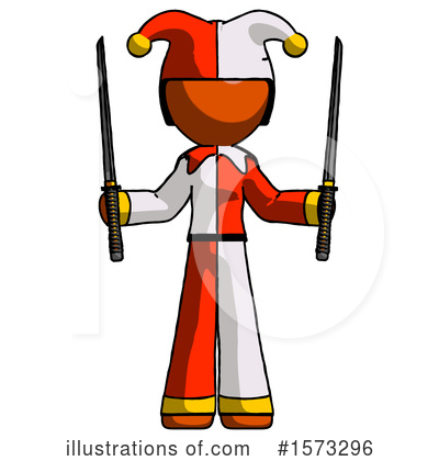 Royalty-Free (RF) Orange Design Mascot Clipart Illustration by Leo Blanchette - Stock Sample #1573296