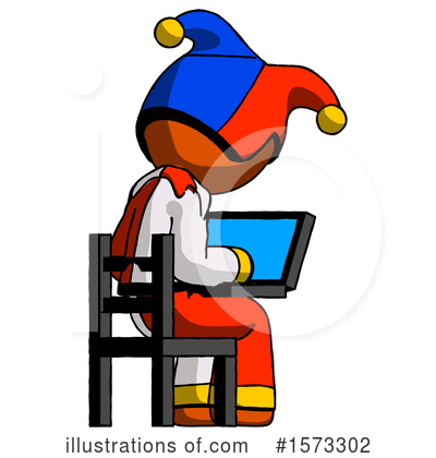 Royalty-Free (RF) Orange Design Mascot Clipart Illustration by Leo Blanchette - Stock Sample #1573302