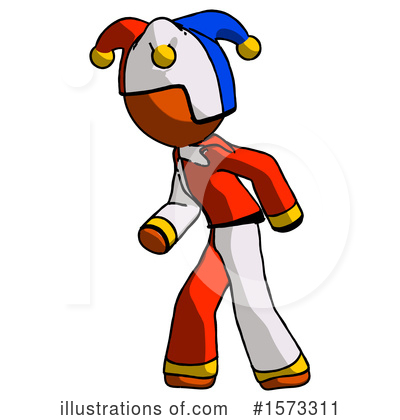 Royalty-Free (RF) Orange Design Mascot Clipart Illustration by Leo Blanchette - Stock Sample #1573311