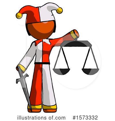 Royalty-Free (RF) Orange Design Mascot Clipart Illustration by Leo Blanchette - Stock Sample #1573332