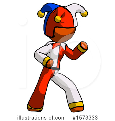 Royalty-Free (RF) Orange Design Mascot Clipart Illustration by Leo Blanchette - Stock Sample #1573333