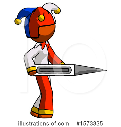Royalty-Free (RF) Orange Design Mascot Clipart Illustration by Leo Blanchette - Stock Sample #1573335