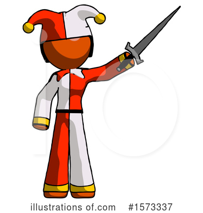 Royalty-Free (RF) Orange Design Mascot Clipart Illustration by Leo Blanchette - Stock Sample #1573337