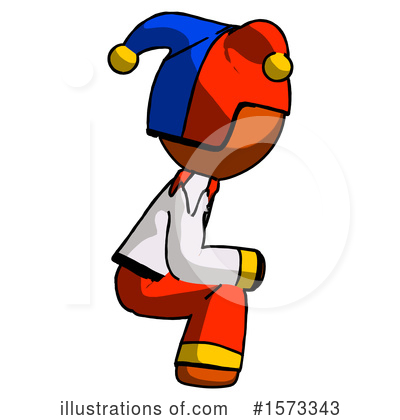 Royalty-Free (RF) Orange Design Mascot Clipart Illustration by Leo Blanchette - Stock Sample #1573343