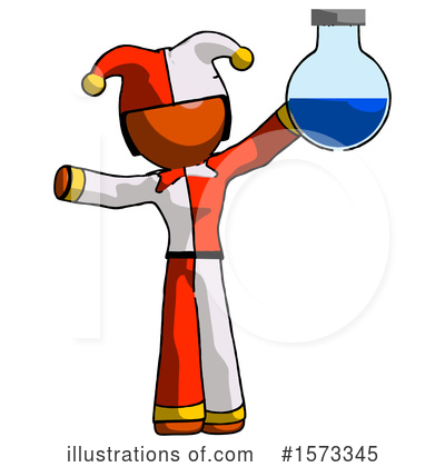 Royalty-Free (RF) Orange Design Mascot Clipart Illustration by Leo Blanchette - Stock Sample #1573345
