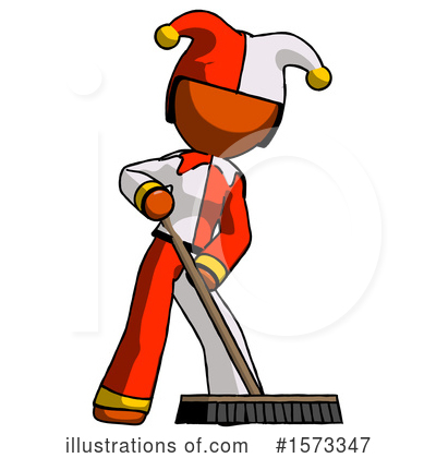 Royalty-Free (RF) Orange Design Mascot Clipart Illustration by Leo Blanchette - Stock Sample #1573347