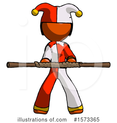 Royalty-Free (RF) Orange Design Mascot Clipart Illustration by Leo Blanchette - Stock Sample #1573365