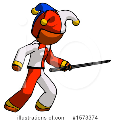 Royalty-Free (RF) Orange Design Mascot Clipart Illustration by Leo Blanchette - Stock Sample #1573374