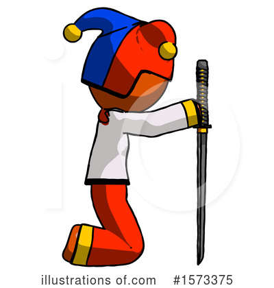 Royalty-Free (RF) Orange Design Mascot Clipart Illustration by Leo Blanchette - Stock Sample #1573375