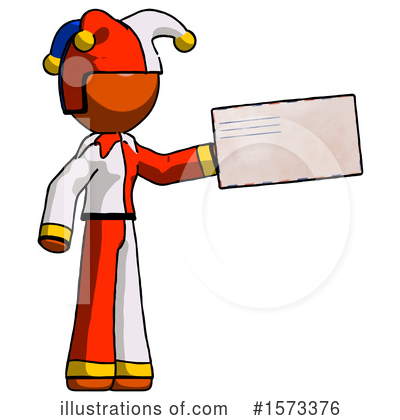 Royalty-Free (RF) Orange Design Mascot Clipart Illustration by Leo Blanchette - Stock Sample #1573376