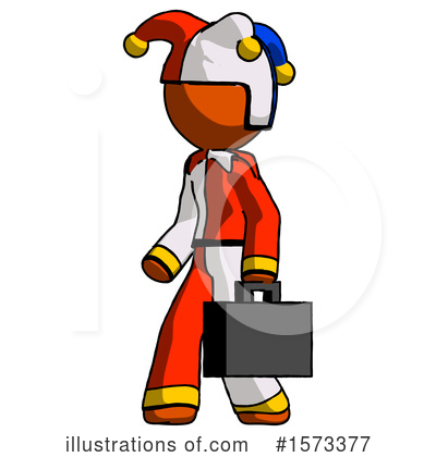 Royalty-Free (RF) Orange Design Mascot Clipart Illustration by Leo Blanchette - Stock Sample #1573377