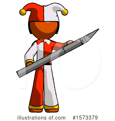 Royalty-Free (RF) Orange Design Mascot Clipart Illustration by Leo Blanchette - Stock Sample #1573379