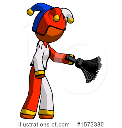 Royalty-Free (RF) Orange Design Mascot Clipart Illustration by Leo Blanchette - Stock Sample #1573380