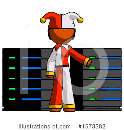 Royalty-Free (RF) Orange Design Mascot Clipart Illustration by Leo Blanchette - Stock Sample #1573382