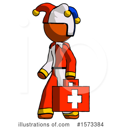 Royalty-Free (RF) Orange Design Mascot Clipart Illustration by Leo Blanchette - Stock Sample #1573384