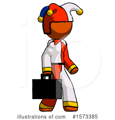Royalty-Free (RF) Orange Design Mascot Clipart Illustration by Leo Blanchette - Stock Sample #1573385