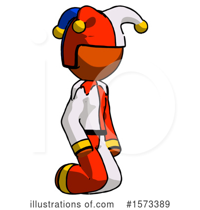 Royalty-Free (RF) Orange Design Mascot Clipart Illustration by Leo Blanchette - Stock Sample #1573389