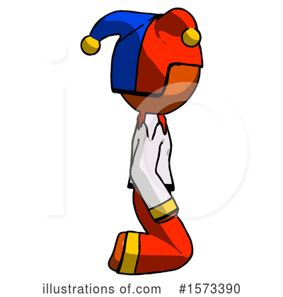 Royalty-Free (RF) Orange Design Mascot Clipart Illustration by Leo Blanchette - Stock Sample #1573390