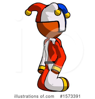 Royalty-Free (RF) Orange Design Mascot Clipart Illustration by Leo Blanchette - Stock Sample #1573391