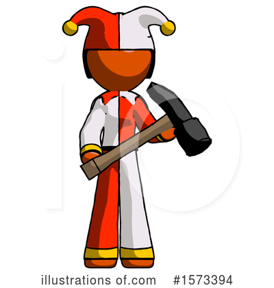 Royalty-Free (RF) Orange Design Mascot Clipart Illustration by Leo Blanchette - Stock Sample #1573394