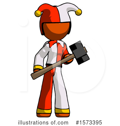 Royalty-Free (RF) Orange Design Mascot Clipart Illustration by Leo Blanchette - Stock Sample #1573395