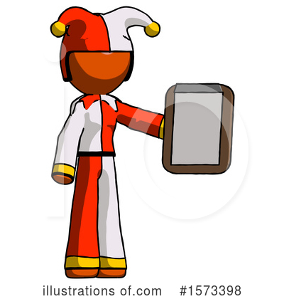 Royalty-Free (RF) Orange Design Mascot Clipart Illustration by Leo Blanchette - Stock Sample #1573398