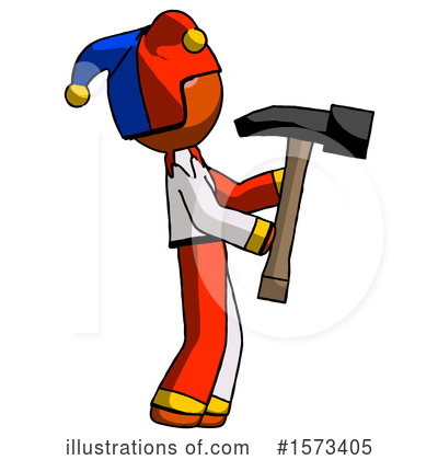 Royalty-Free (RF) Orange Design Mascot Clipart Illustration by Leo Blanchette - Stock Sample #1573405