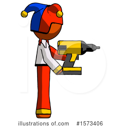 Royalty-Free (RF) Orange Design Mascot Clipart Illustration by Leo Blanchette - Stock Sample #1573406