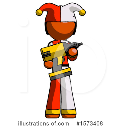 Royalty-Free (RF) Orange Design Mascot Clipart Illustration by Leo Blanchette - Stock Sample #1573408