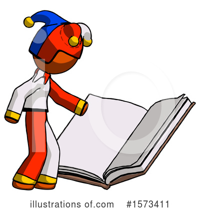 Royalty-Free (RF) Orange Design Mascot Clipart Illustration by Leo Blanchette - Stock Sample #1573411