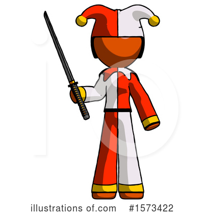 Royalty-Free (RF) Orange Design Mascot Clipart Illustration by Leo Blanchette - Stock Sample #1573422