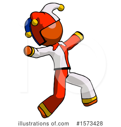 Royalty-Free (RF) Orange Design Mascot Clipart Illustration by Leo Blanchette - Stock Sample #1573428