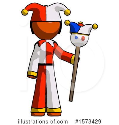 Royalty-Free (RF) Orange Design Mascot Clipart Illustration by Leo Blanchette - Stock Sample #1573429
