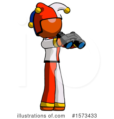 Royalty-Free (RF) Orange Design Mascot Clipart Illustration by Leo Blanchette - Stock Sample #1573433