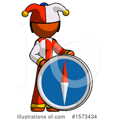 Royalty-Free (RF) Orange Design Mascot Clipart Illustration by Leo Blanchette - Stock Sample #1573434