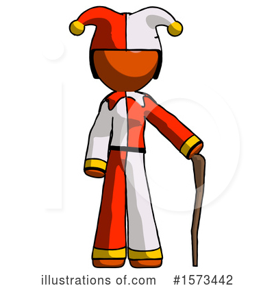 Royalty-Free (RF) Orange Design Mascot Clipart Illustration by Leo Blanchette - Stock Sample #1573442