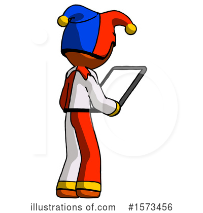 Royalty-Free (RF) Orange Design Mascot Clipart Illustration by Leo Blanchette - Stock Sample #1573456