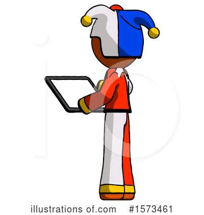 Royalty-Free (RF) Orange Design Mascot Clipart Illustration by Leo Blanchette - Stock Sample #1573461