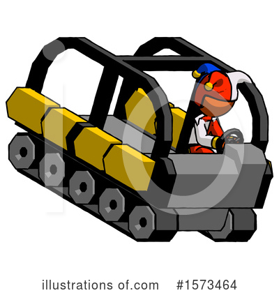 Royalty-Free (RF) Orange Design Mascot Clipart Illustration by Leo Blanchette - Stock Sample #1573464