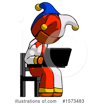 Royalty-Free (RF) Orange Design Mascot Clipart Illustration by Leo Blanchette - Stock Sample #1573483