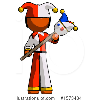 Royalty-Free (RF) Orange Design Mascot Clipart Illustration by Leo Blanchette - Stock Sample #1573484