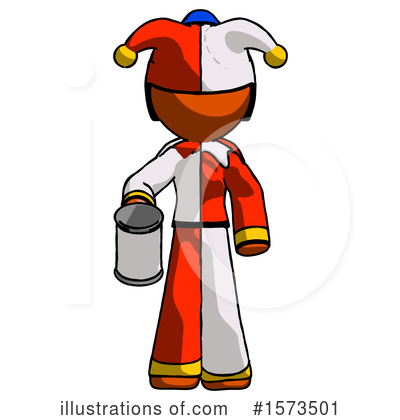 Royalty-Free (RF) Orange Design Mascot Clipart Illustration by Leo Blanchette - Stock Sample #1573501