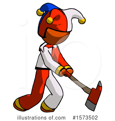 Royalty-Free (RF) Orange Design Mascot Clipart Illustration by Leo Blanchette - Stock Sample #1573502