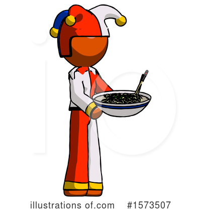 Royalty-Free (RF) Orange Design Mascot Clipart Illustration by Leo Blanchette - Stock Sample #1573507