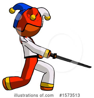 Royalty-Free (RF) Orange Design Mascot Clipart Illustration by Leo Blanchette - Stock Sample #1573513